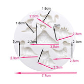 Molde Silicona Dinosaurios Mini